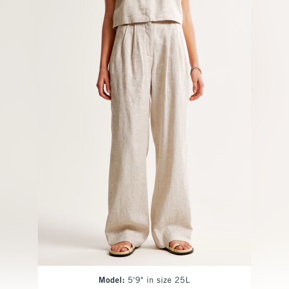 A&F Sloane Tailored Linen-Blend Pant